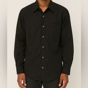 Jones New York Black Casual Button Down Shirt - Medium